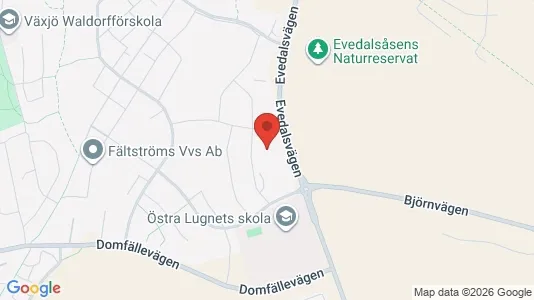 Apartments for rent i Växjö - kort over placeringen