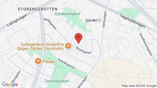 Apartments for rent i Gärdet/Djurgården - kort over placeringen