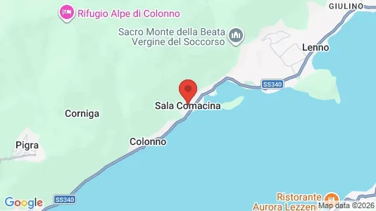 Apartments for rent i Sala Comacina - kort over placeringen