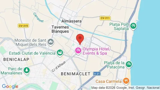 Apartments for rent i Alboraya - kort over placeringen