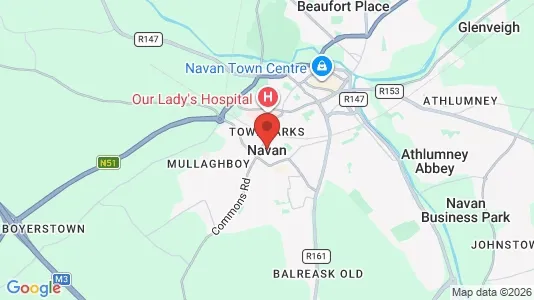 Apartments for rent i Navan - kort over placeringen