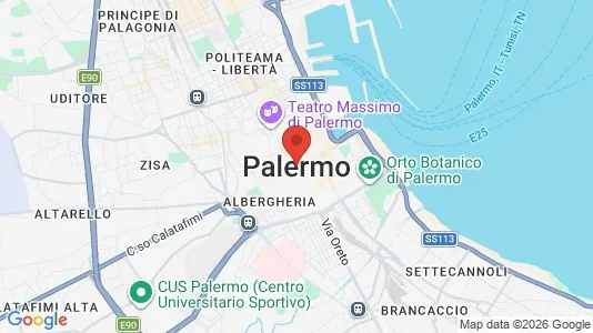 Apartments for rent i Palermo - kort over placeringen