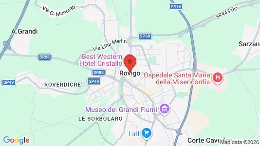Apartments for rent i Rovigo - kort over placeringen