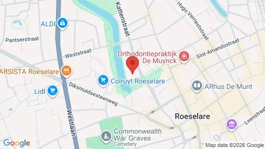 Apartments for rent i Roeselare - kort over placeringen