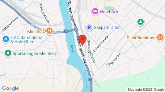 Apartments for rent i Olten - kort over placeringen