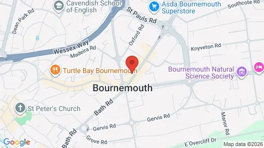 Apartments for rent i Bournemouth - Dorset - kort over placeringen