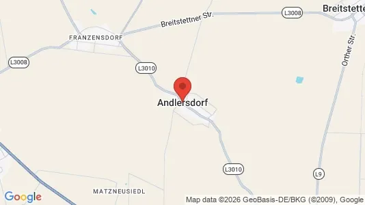 Houses for rent i Andlersdorf - kort over placeringen