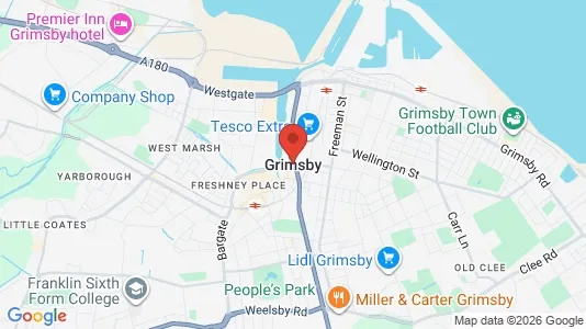 Houses for rent i Grimsby - South Humberside - kort over placeringen
