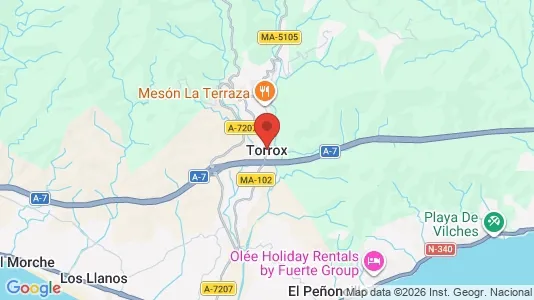 Houses for rent i Torrox - kort over placeringen