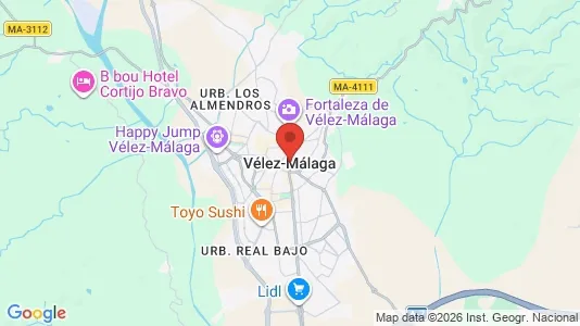 Houses for rent i Vélez-Málaga - kort over placeringen