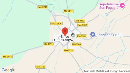 Houses for rent i Sineu - kort over placeringen