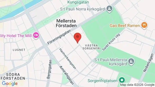 Apartments for rent i Malmö City - kort over placeringen