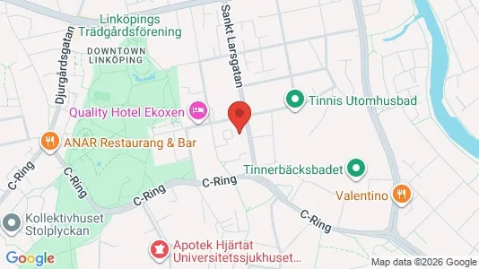 Apartments for rent i Linköping - kort over placeringen
