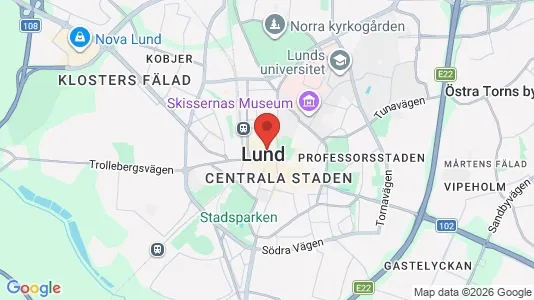 Apartments for rent i Lund - kort over placeringen