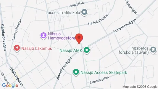 Apartments for rent i Nässjö - kort over placeringen