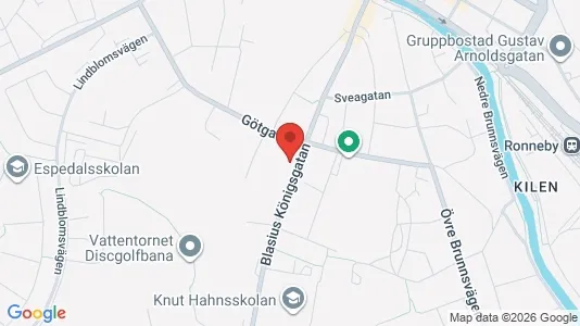 Apartments for rent i Ronneby - kort over placeringen