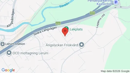 Apartments for rent i Lerum - kort over placeringen