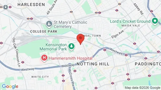Houses for rent i London W10 - kort over placeringen