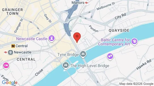 Apartments for rent i Newcastle upon Tyne - Tyne and Wear - kort over placeringen