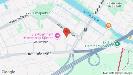 Apartments for rent i Hammarbyhamnen - kort over placeringen