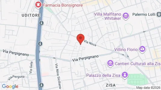 Apartments for rent i Palermo - kort over placeringen