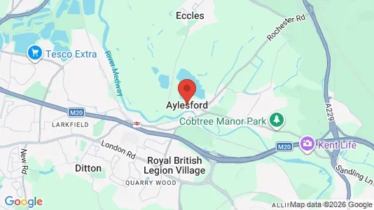 Houses for rent i Aylesford - Kent - kort over placeringen