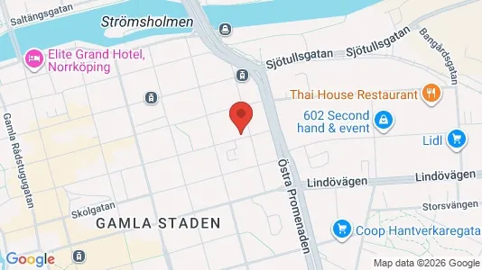 Apartments for rent i Norrköping - kort over placeringen