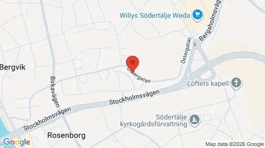 Apartments for rent i Södertälje - kort over placeringen