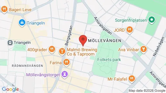 Apartments for rent i Malmö City - kort over placeringen