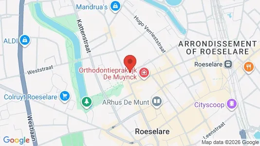 Apartments for rent i Roeselare - kort over placeringen