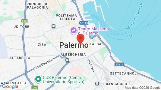 Apartments for rent i Palermo - kort over placeringen