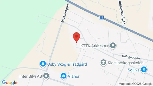 Apartments for rent i Osby - kort over placeringen