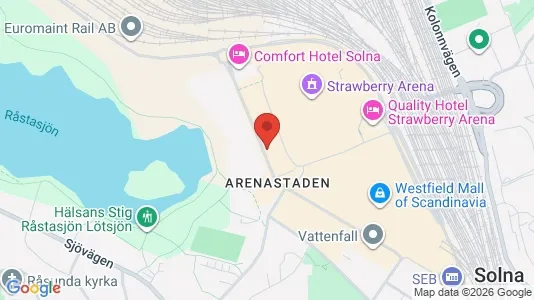 Apartments for rent i Solna - kort over placeringen