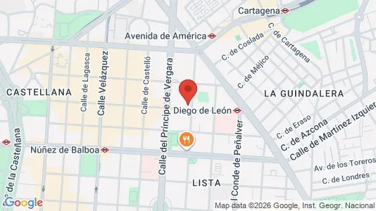 Apartments for rent i Madrid Salamanca - kort over placeringen