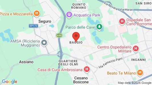 Apartments for rent i Milano Zona 7 - Baggio, De Angeli, San Siro - kort over placeringen