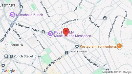Apartments for rent i Zürich Distrikt 7 - kort over placeringen