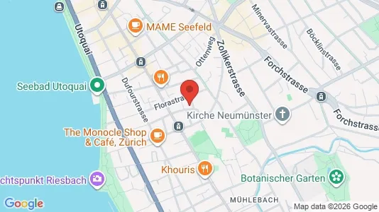 Apartments for rent i Zürich Distrikt 8 - kort over placeringen