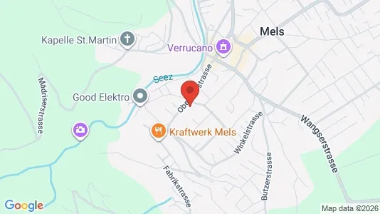 Apartments for rent i Sarganserland - kort over placeringen