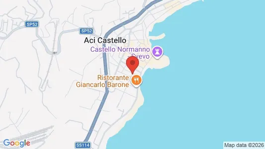 Apartments for rent i Aci Castello - kort over placeringen