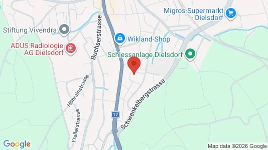 Apartments for rent i Dielsdorf - kort over placeringen