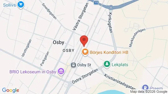 Apartments for rent i Osby - kort over placeringen