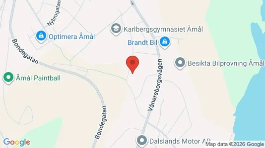 Apartments for rent i Åmål - kort over placeringen