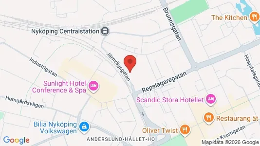 Apartments for rent i Nyköping - kort over placeringen