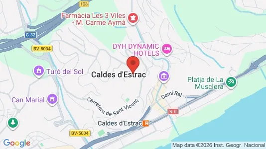 Apartments for rent i Arenys de Mar - kort over placeringen