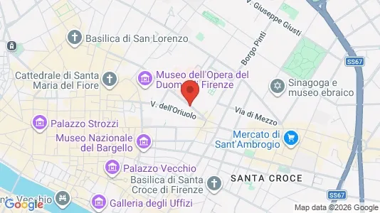 Apartments for rent i Florence - kort over placeringen