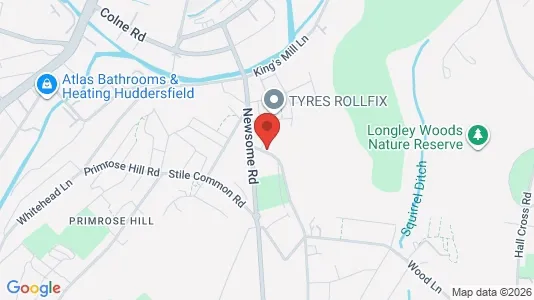 Apartments for rent i Huddersfield - West Yorkshire - kort over placeringen
