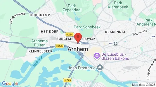 Houses for rent i Arnhem - kort over placeringen