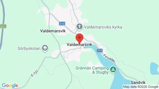 Apartments for rent i Valdemarsvik - kort over placeringen