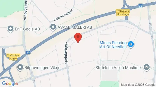Apartments for rent i Växjö - kort over placeringen
