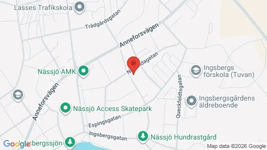 Apartments for rent i Nässjö - kort over placeringen